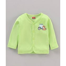 Babyhug 100% Cotton Vests Vehicle Print Pack of 3 - Multicolour