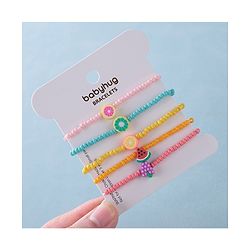 Babyhug Free Size Bracelets Fruit Design Pack of 5- Multicolor