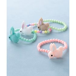Babyhug Free Size Bracelets Bunny Design Pack of 4- Multicolor