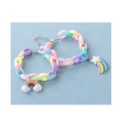 Babyhug Free Size Bracelets Cloud & Rainbow Design Pack of 2- Multicolor