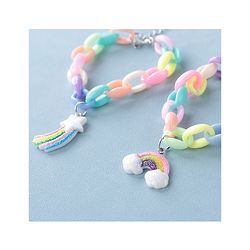 Babyhug Free Size Bracelets Cloud & Rainbow Design Pack of 2- Multicolor