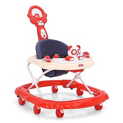 Babyhug Walker Bear Face - Red (Seat Print & Color May Vary)
