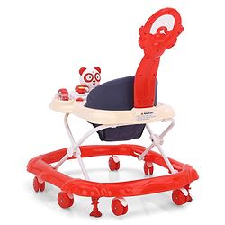 Babyhug Walker Bear Face - Red (Seat Print & Color May Vary)