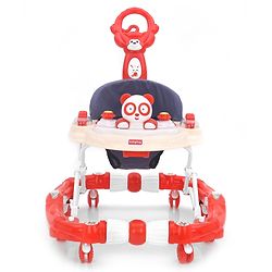Babyhug Rabit Walker cum Rocker With Parental Push Handle - Red (Seat Print & Color May Vary)