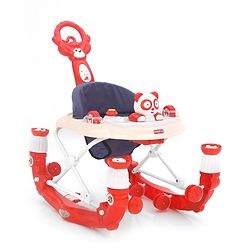 Babyhug Rabit Walker cum Rocker With Parental Push Handle - Red (Seat Print & Color May Vary)