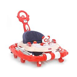 Babyhug Rabit Walker cum Rocker With Parental Push Handle - Red (Seat Print & Color May Vary)