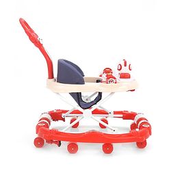 Babyhug Rabit Walker cum Rocker With Parental Push Handle - Red (Seat Print & Color May Vary)