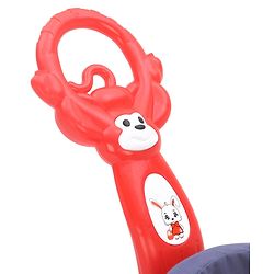 Babyhug Rabit Walker cum Rocker With Parental Push Handle - Red (Seat Print & Color May Vary)