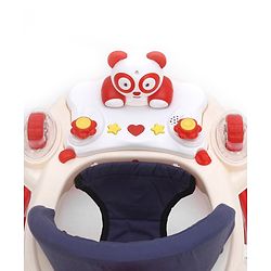 Babyhug Rabit Walker cum Rocker With Parental Push Handle - Red (Seat Print & Color May Vary)
