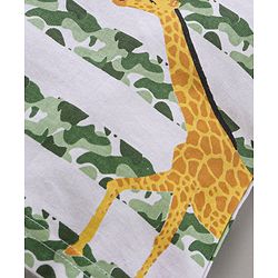 Babyhug Half Sleeves Giraffe Print T-Shirt - White