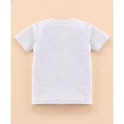 Babyhug Cotton Half Sleeves T-Shirt Bear Print - Melange