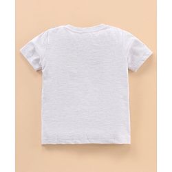 Babyhug Cotton Half Sleeves T-Shirt Multiprint - White