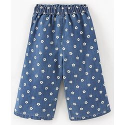 Babyhug Ankle Length Culottes Floral Print - Blue