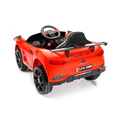 Babyhug Battery Operated Ride On Car with Music & Lights - Red| Forward & Reverse Drive| Wide Comfortable Seat| Rechargeable Battery| Remote Control| Pre-loaded Music with USB & AUX| Easy to Assemble| Wide Comfortable Seat| Easy to Operate