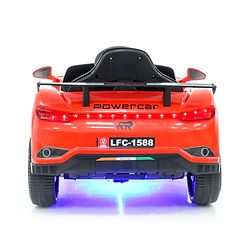 Babyhug Battery Operated Ride On Car with Music & Lights - Red| Forward & Reverse Drive| Wide Comfortable Seat| Rechargeable Battery| Remote Control| Pre-loaded Music with USB & AUX| Easy to Assemble| Wide Comfortable Seat| Easy to Operate