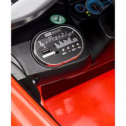 Babyhug Battery Operated Ride On Car with Music & Lights - Red| Forward & Reverse Drive| Wide Comfortable Seat| Rechargeable Battery| Remote Control| Pre-loaded Music with USB & AUX| Easy to Assemble| Wide Comfortable Seat| Easy to Operate