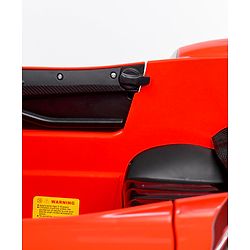 Babyhug Battery Operated Ride On Car with Music & Lights - Red| Forward & Reverse Drive| Wide Comfortable Seat| Rechargeable Battery| Remote Control| Pre-loaded Music with USB & AUX| Easy to Assemble| Wide Comfortable Seat| Easy to Operate