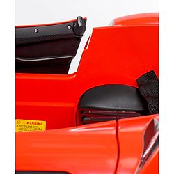 Babyhug Battery Operated Ride On Car with Music & Lights - Red| Forward & Reverse Drive| Wide Comfortable Seat| Rechargeable Battery| Remote Control| Pre-loaded Music with USB & AUX| Easy to Assemble| Wide Comfortable Seat| Easy to Operate