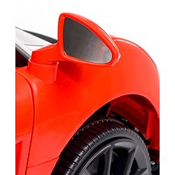 Babyhug Battery Operated Ride On Car with Music & Lights - Red| Forward & Reverse Drive| Wide Comfortable Seat| Rechargeable Battery| Remote Control| Pre-loaded Music with USB & AUX| Easy to Assemble| Wide Comfortable Seat| Easy to Operate