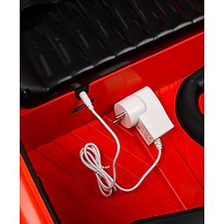 Babyhug Battery Operated Ride On Car with Music & Lights - Red| Forward & Reverse Drive| Wide Comfortable Seat| Rechargeable Battery| Remote Control| Pre-loaded Music with USB & AUX| Easy to Assemble| Wide Comfortable Seat| Easy to Operate