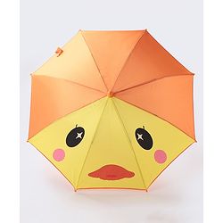 Babyhug Duck Print Umbrella - Yellow
