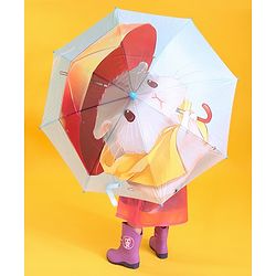 Babyhug Mouse Print Umbrella -Multicolor