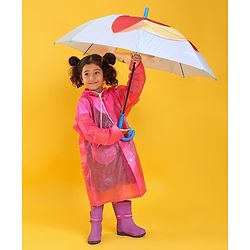 Babyhug Mouse Print Umbrella -Multicolor