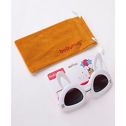 Babyhug Cat Shaped Sunglasses - White