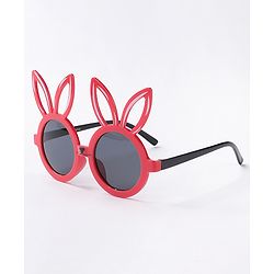 Babyhug  Bunny Ears Round Sunglasses  - Red