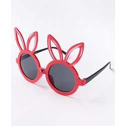 Babyhug  Bunny Ears Round Sunglasses  - Red