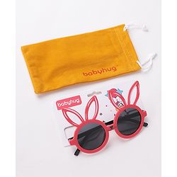 Babyhug  Bunny Ears Round Sunglasses  - Red