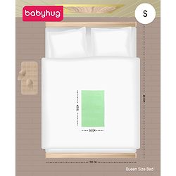 Babyhug Smart Dry Bed Protector Sheet Small - Sky Blue