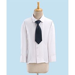 Babyhug Full Sleeves Party Suit With Blazer Solid- Teal Blue