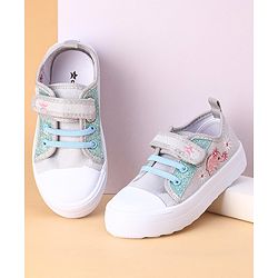 Cute Walk by Babyhug Casual Shoes With Velcro Closure - Silver