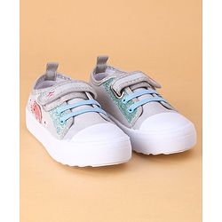 Cute Walk by Babyhug Casual Shoes With Velcro Closure - Silver