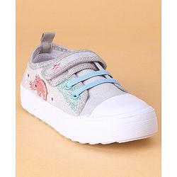 Cute Walk by Babyhug Casual Shoes With Velcro Closure - Silver