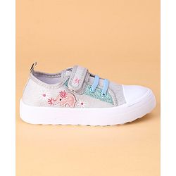 Cute Walk by Babyhug Casual Shoes With Velcro Closure - Silver