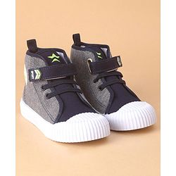 Cute Walk by Babyhug Embroidered Casual Shoes with Velcro Closure - Blue