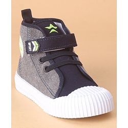 Cute Walk by Babyhug Embroidered Casual Shoes with Velcro Closure - Blue