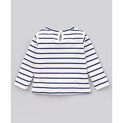Babyhug Cotton Jersey Knit Full Sleeves Striped T-Shirts Heart & Unicorn Print Pack of 3 - Pink Peach Navy White