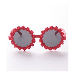 Babyhug Free Size Sunglasses with Floral Design -Red