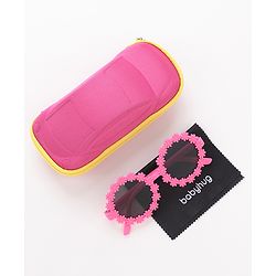 Babyhug Free Size Sunglasses with Floral Design -Red