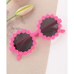 Babyhug Free Size Sunglasses with Floral Design -Red