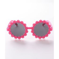 Babyhug Free Size Sunglasses with Floral Design -Red