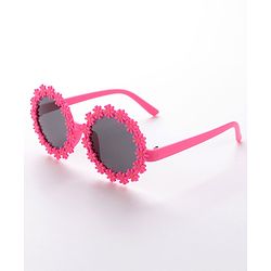 Babyhug Free Size Sunglasses with Floral Design -Red