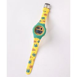 Babyhug Frog Printed Digital Watch -  Yellow