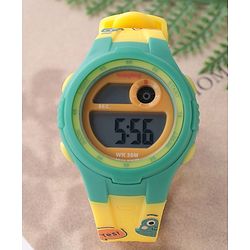 Babyhug Frog Printed Digital Watch -  Yellow
