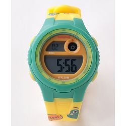 Babyhug Frog Printed Digital Watch -  Yellow