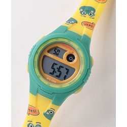 Babyhug Frog Printed Digital Watch -  Yellow