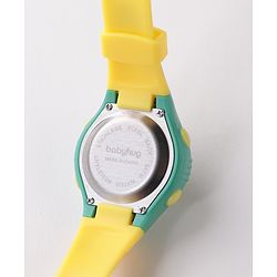 Babyhug Frog Printed Digital Watch -  Yellow
